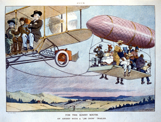 Color halftone reproduction of drawing signed in lower left Erhart; copyright Keppler & Schwarzmann. Illustration in Puck, Feb. 26, 1913
